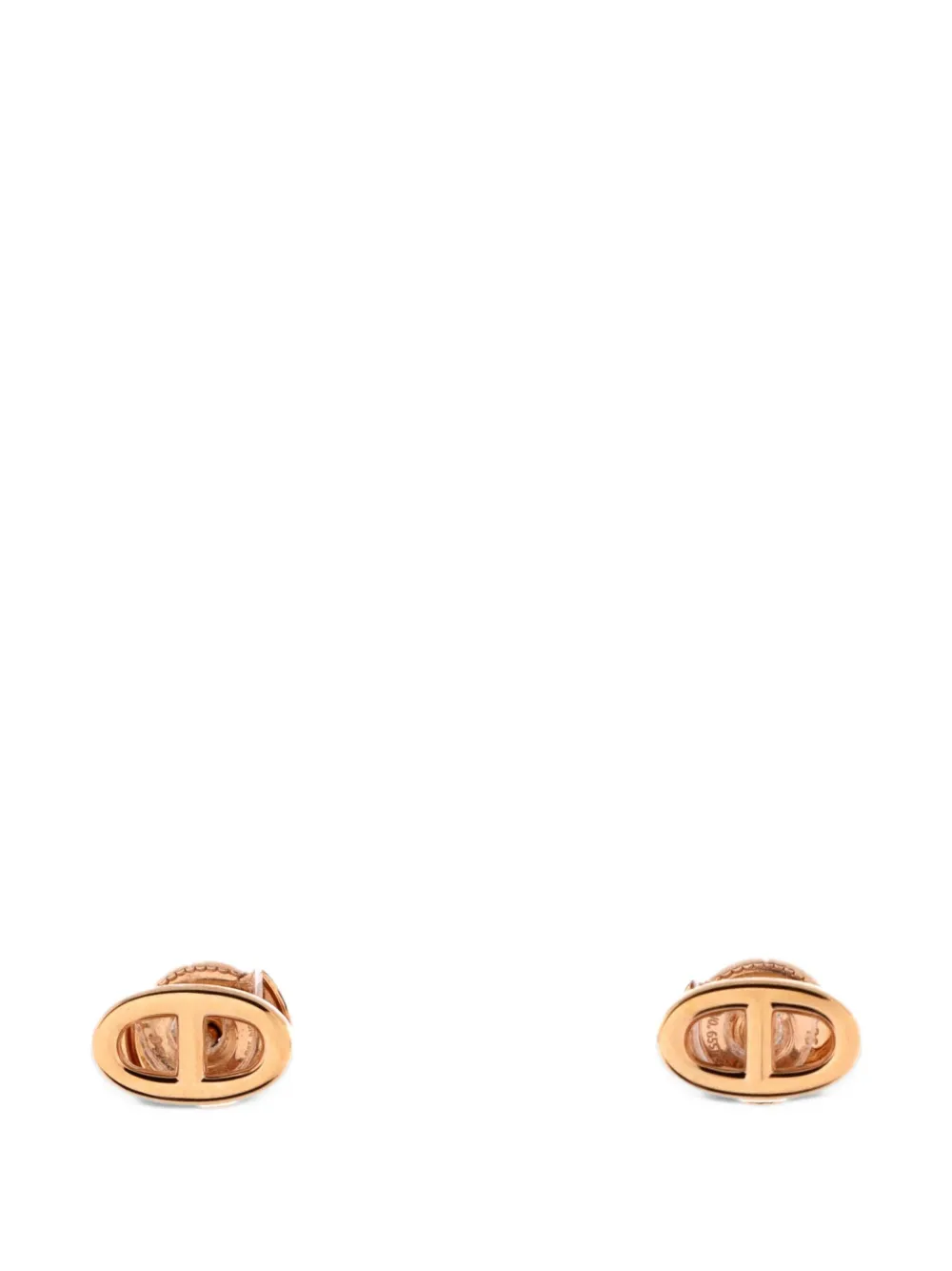 Hermès Pre-Owned Farandole Stud 18K Rose Gold Very Small Earrings ...