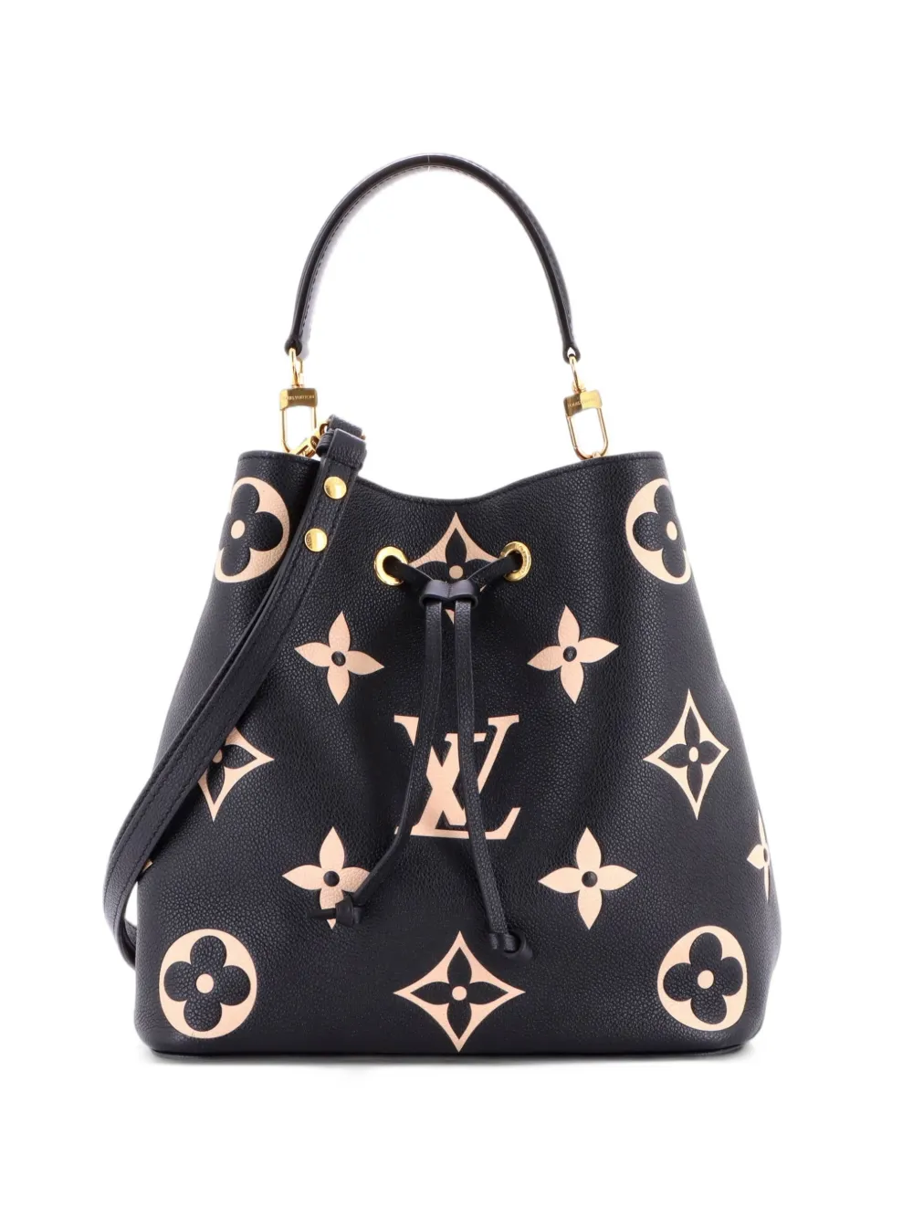 Louis Vuitton Pre-Owned NeoNoe Handbag Bicolor Monogram Empreinte Giant MM bucket bag - Black