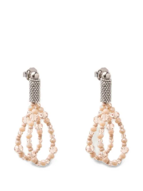 Peserico crystal-pendant drop earrings
