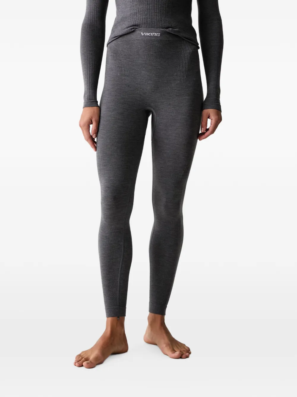 Viking ribbed-knit ski set (set of two) Grijs