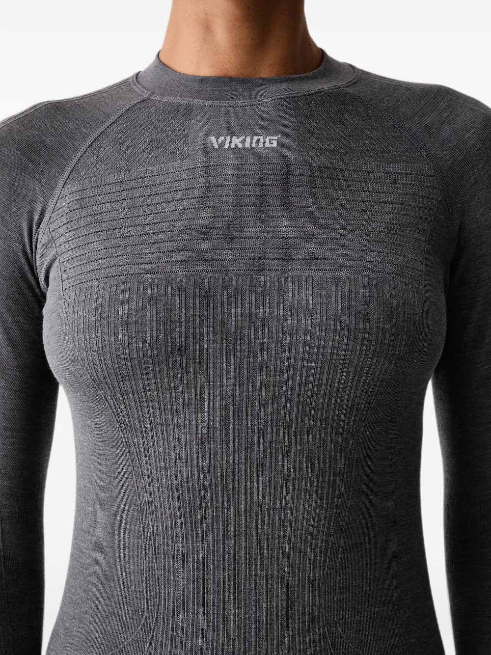 Viking ribbed-knit ski set (set of two) Grijs