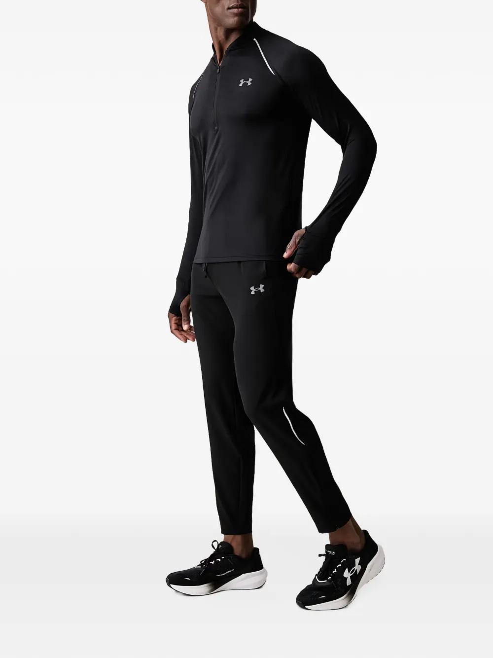 Under Armour Velociti quarter-zip long-sleeve T-shirt Zwart