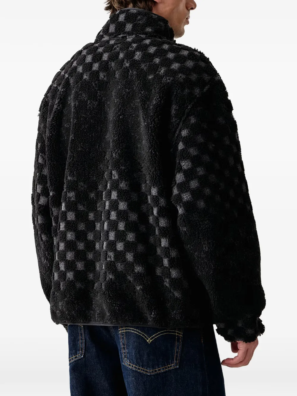 Vans nights high-pile jacket Zwart