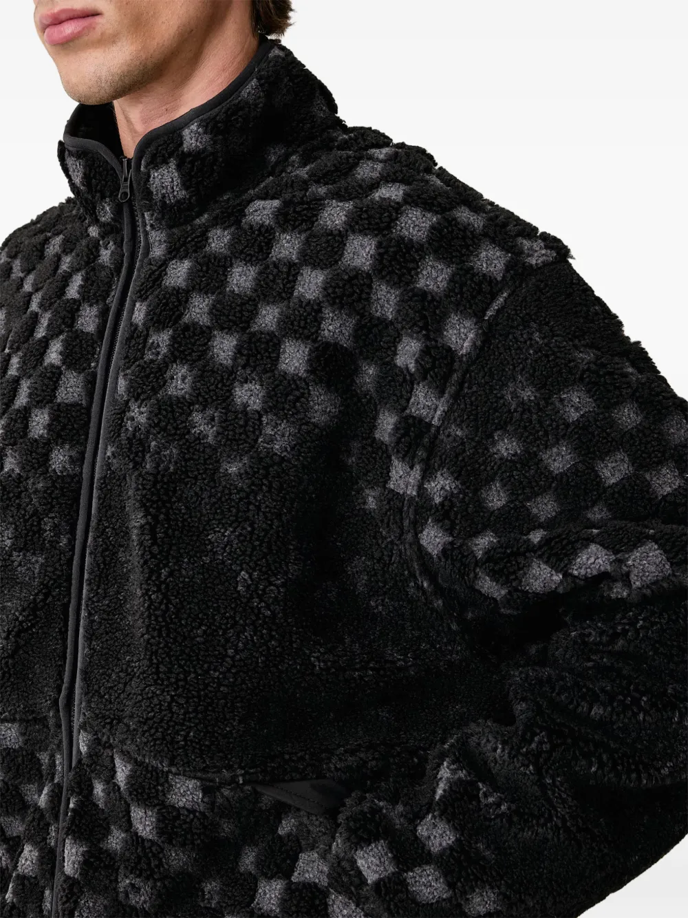 Vans nights high-pile jacket Zwart