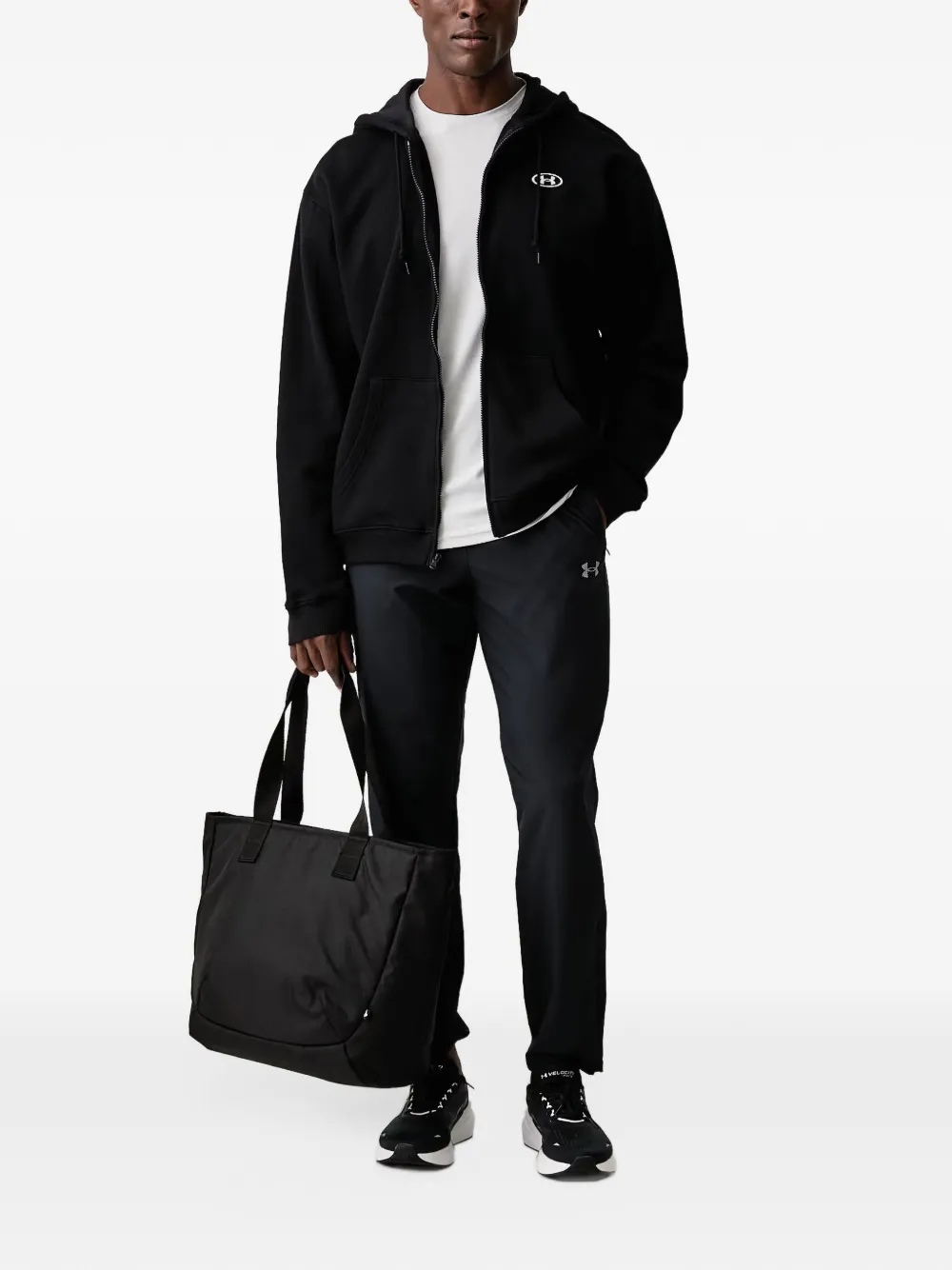 Under Armour logo-print track pants Zwart