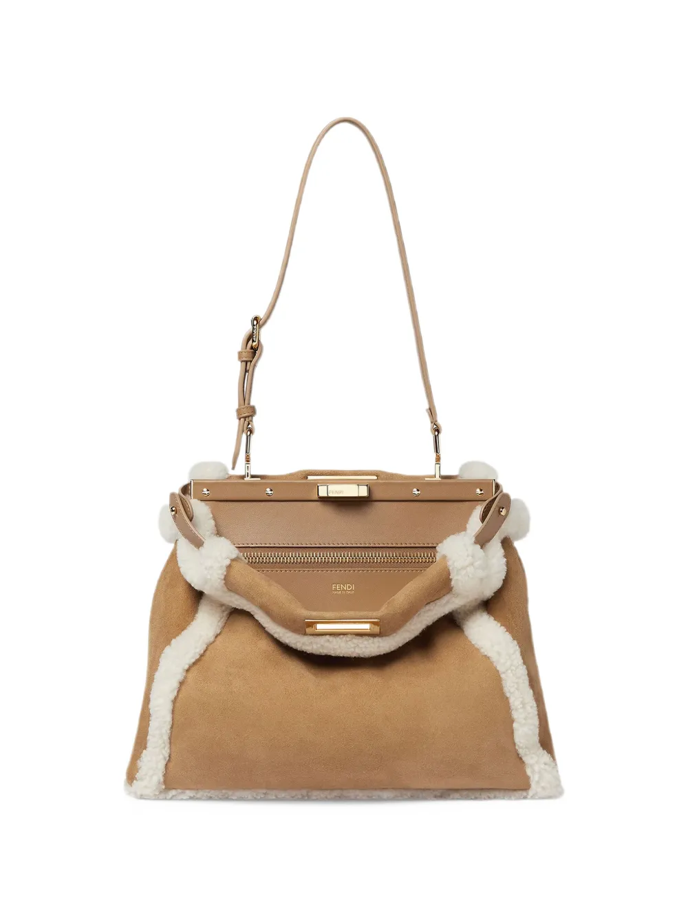FENDI My Peekaboo medium bag Beige