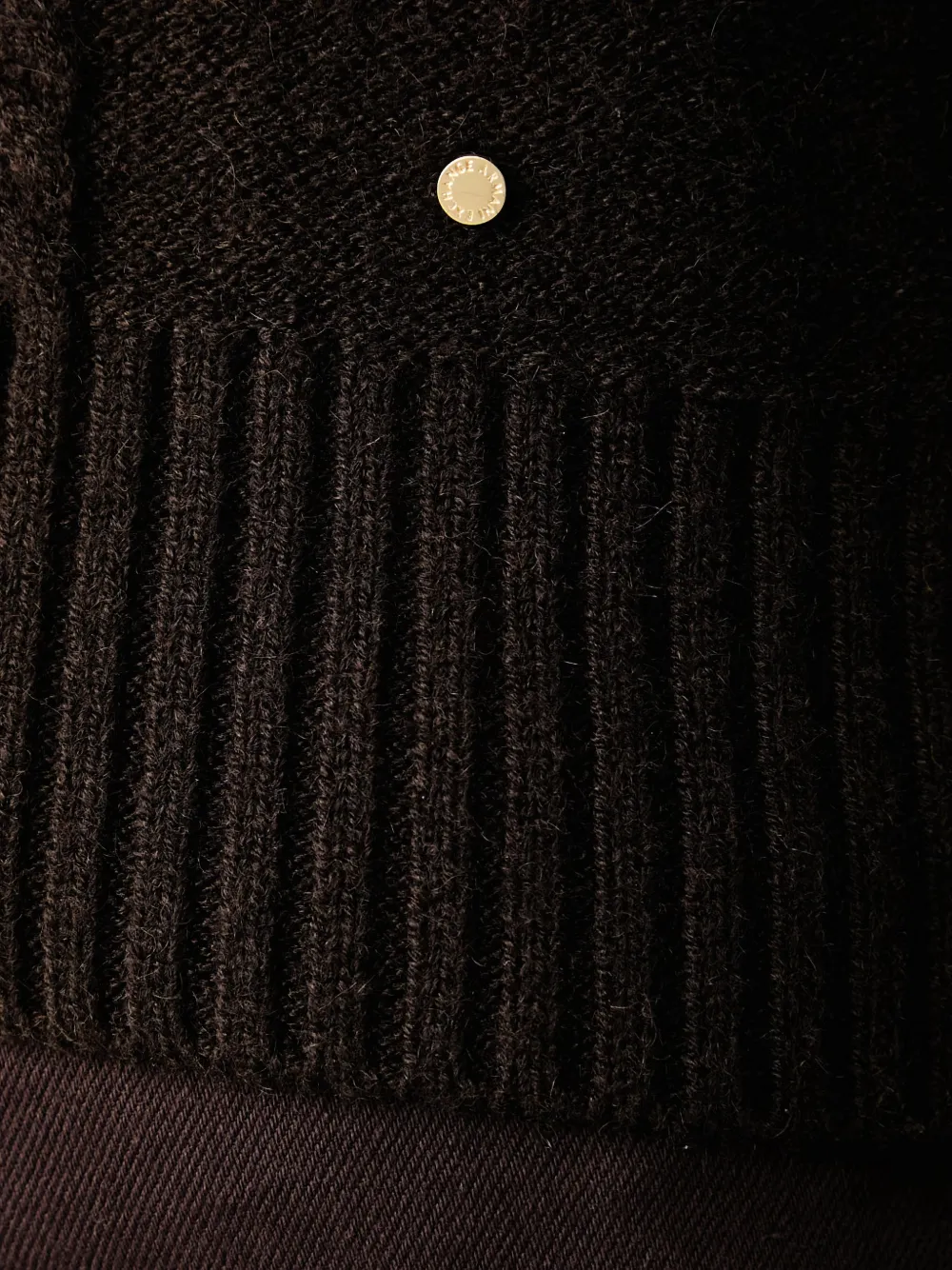 Armani Exchange cable-knit V-neck sweater Bruin