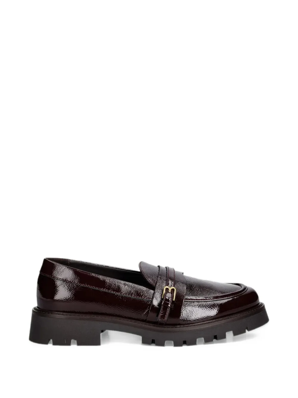 Baldinini buckle-detail lug-sole loafers - Rosso