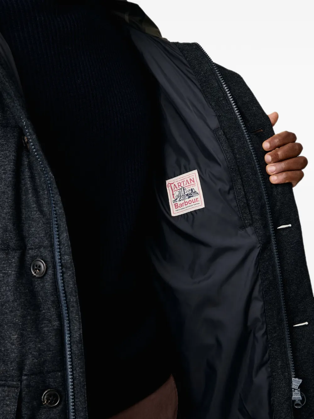Barbour winter Bedale puffer jacket Blauw