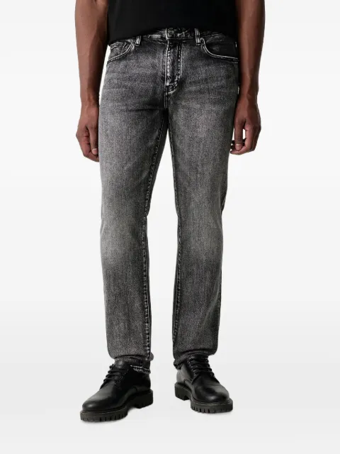 Armani Exchange jeans slim con efecto lavado en ácidos