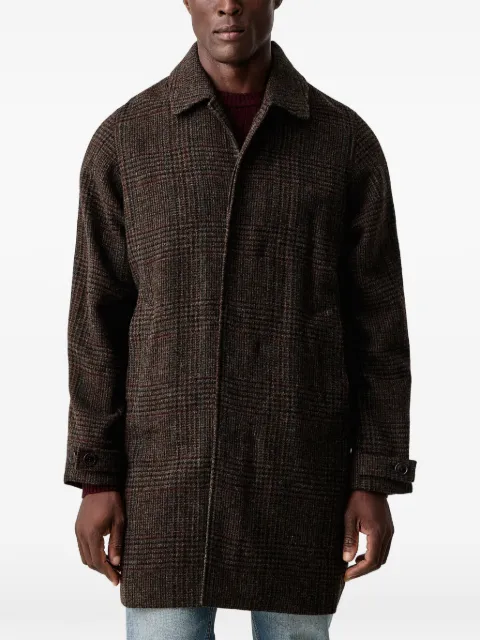 Barbour Lorden check wool overcoat