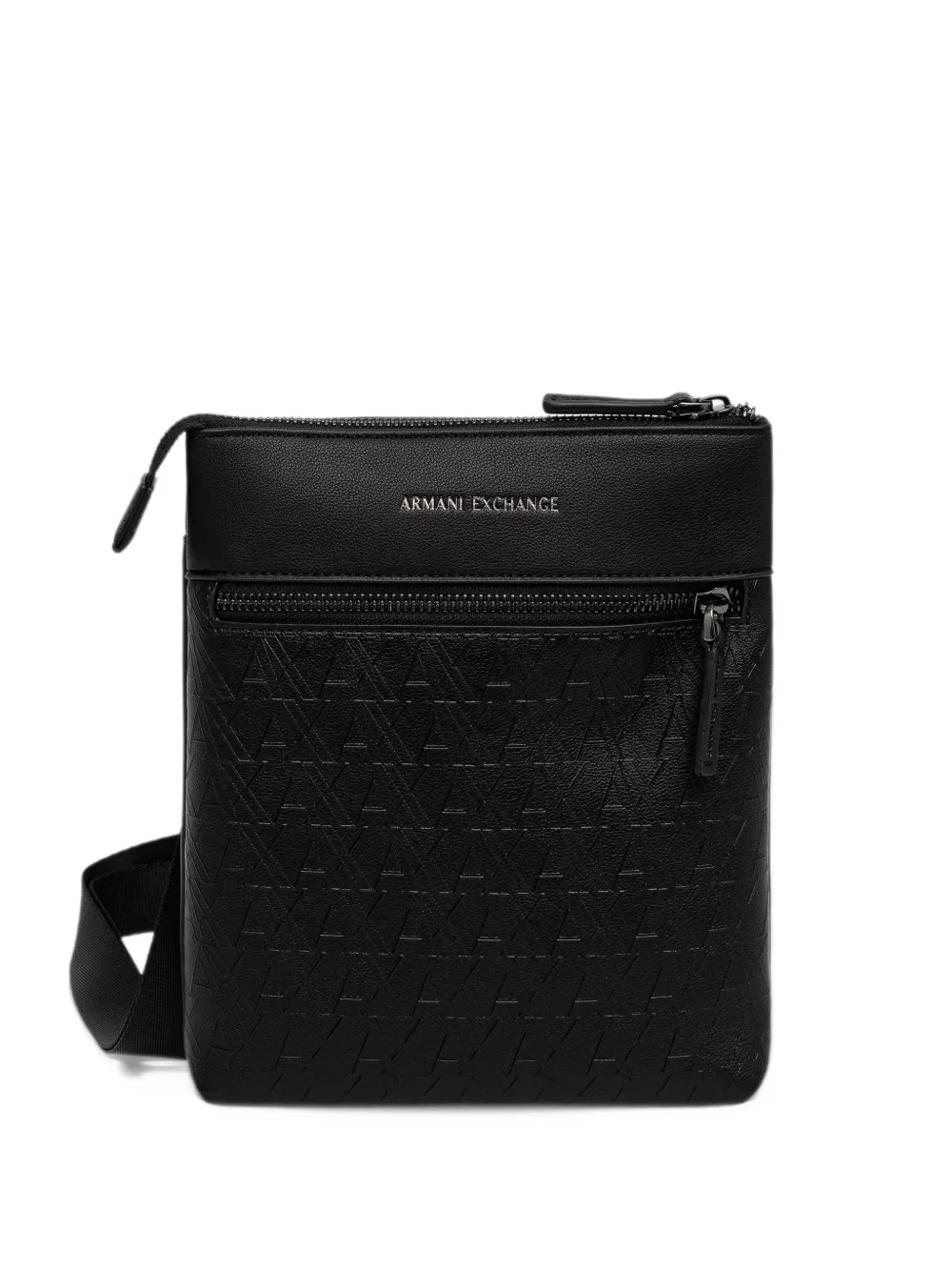 Armani Exchange logo-embossed messenger bag - Nero