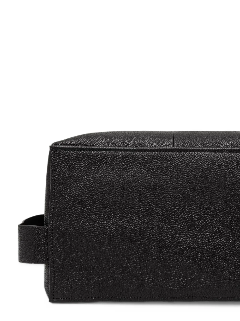 AllSaints grained-leather wash bag Zwart