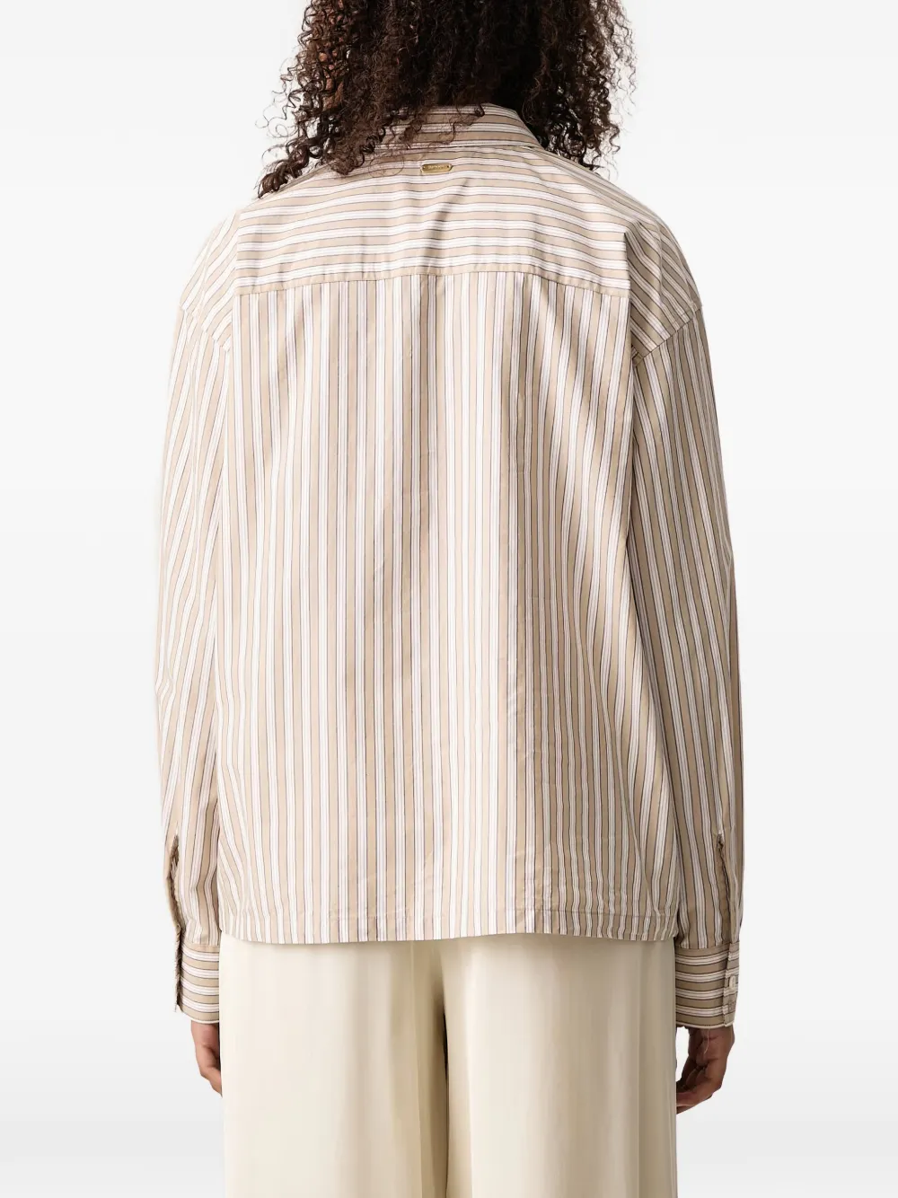 Barbour Fawne striped relaxed shirt Beige
