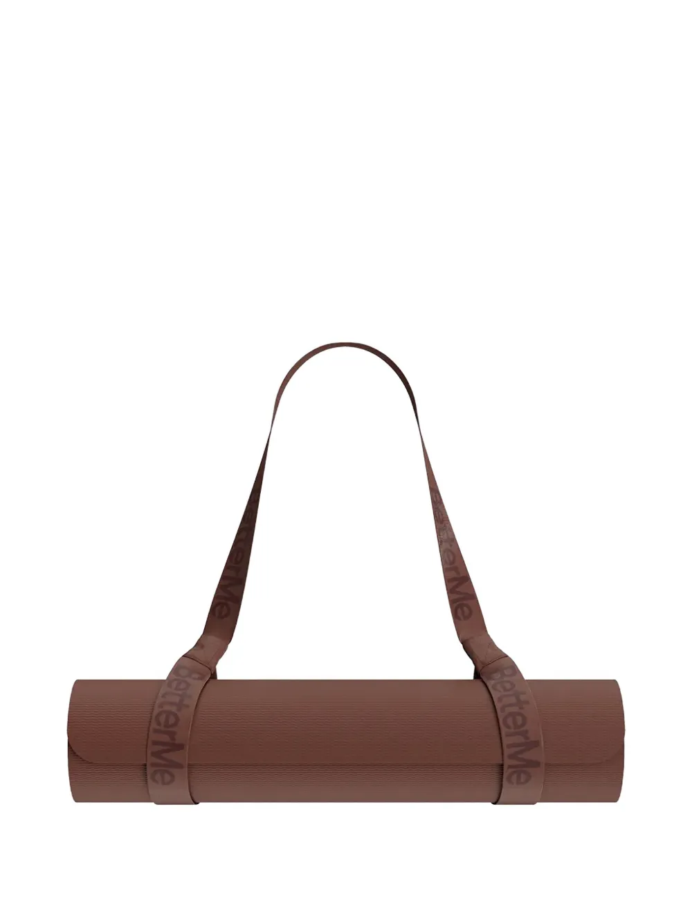 BetterMe Set met yogamat en band met logo-print Bruin