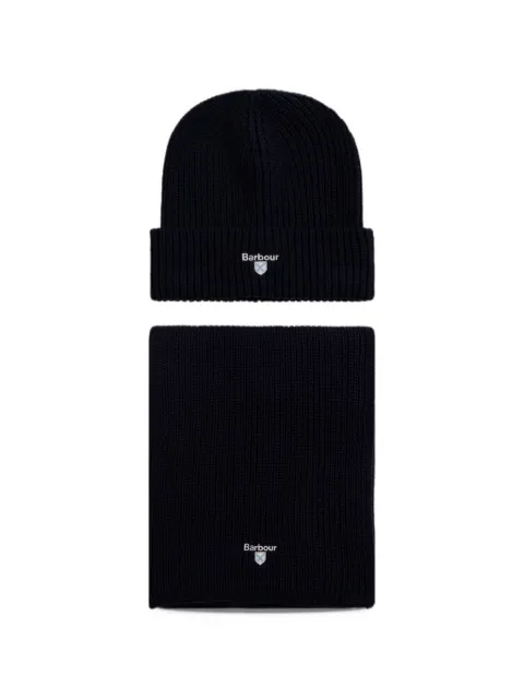 Barbour Cascade beanie & scarf gift set