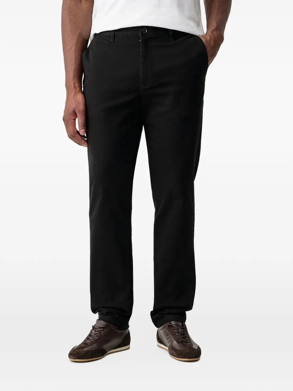 Armani Exchange logo-plaque chinos - Nero