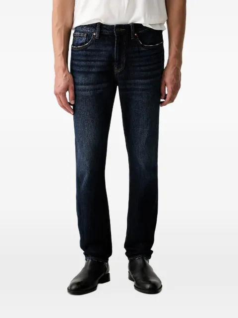 Armani Exchange distressed whiskered jeans