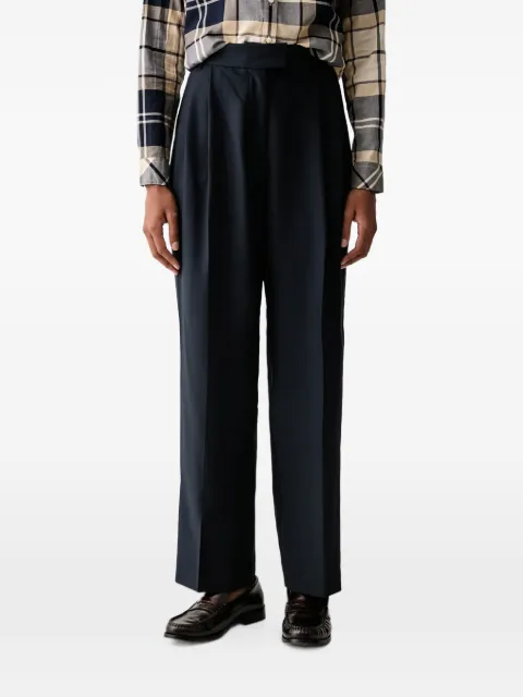 Barbour Fawne straight-leg trousers