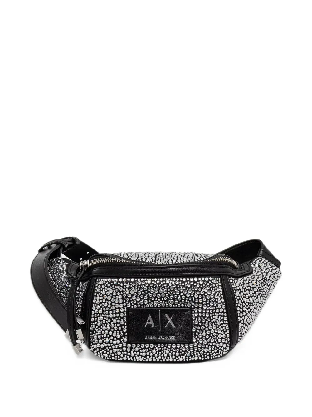 Armani Exchange crystal-embellished belt bag - Nero