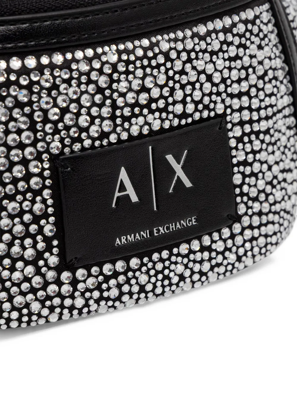 Armani Exchange crystal-embellished belt bag Zwart