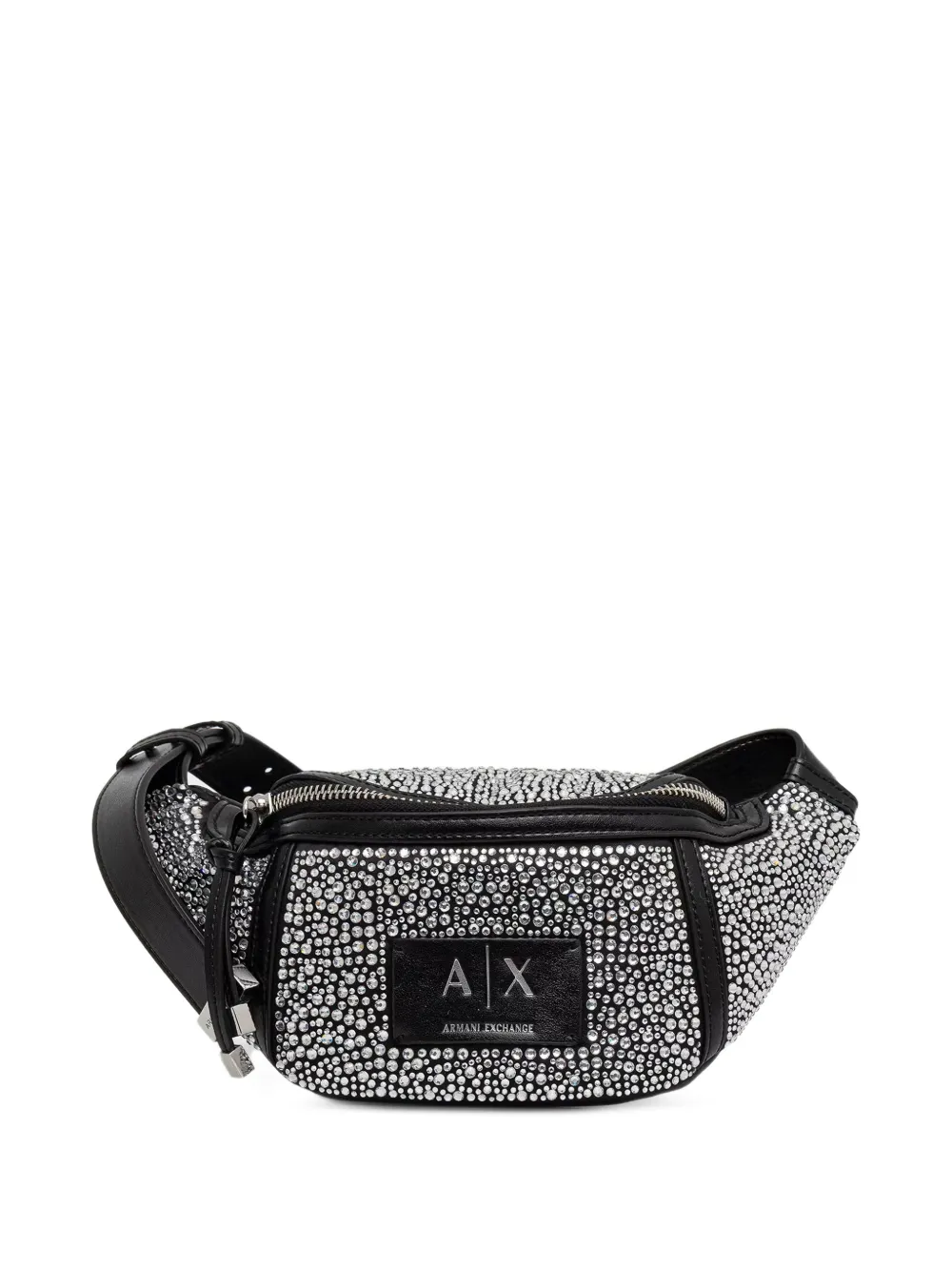 Armani Exchange crystal-embellished belt bag - Nero
