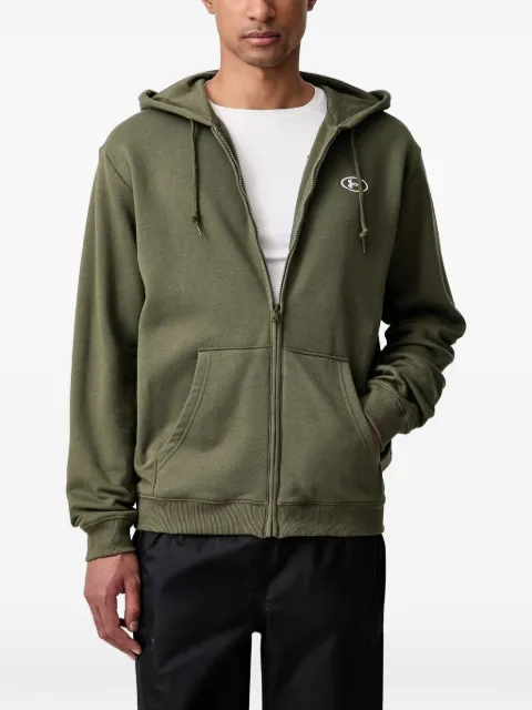 Under Armour logo-embroidered zip-up hoodie