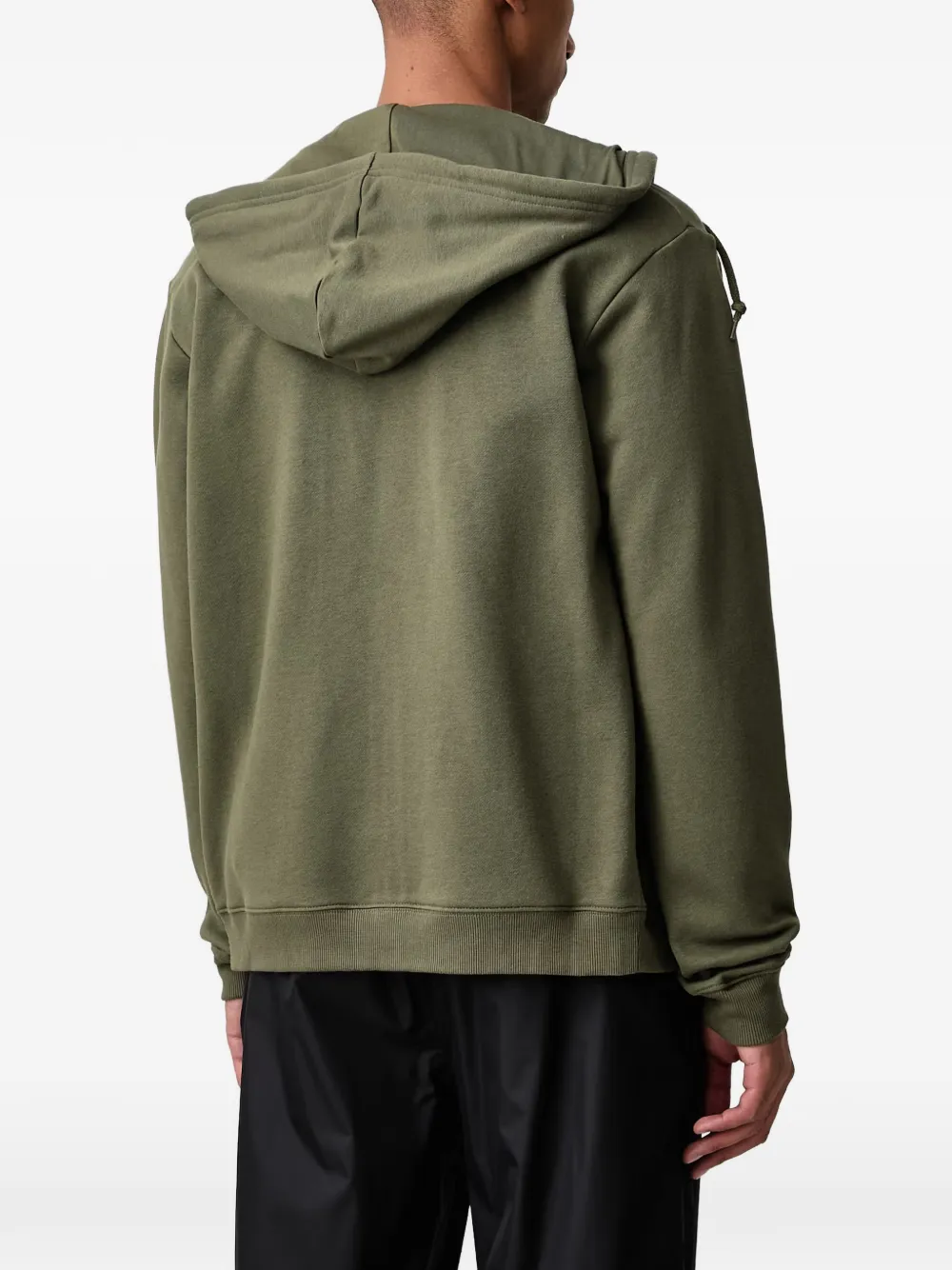 Under Armour logo-embroidered zip-up hoodie Groen