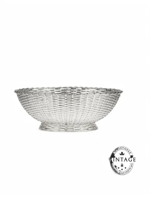 Christofle Vannerie braided basket