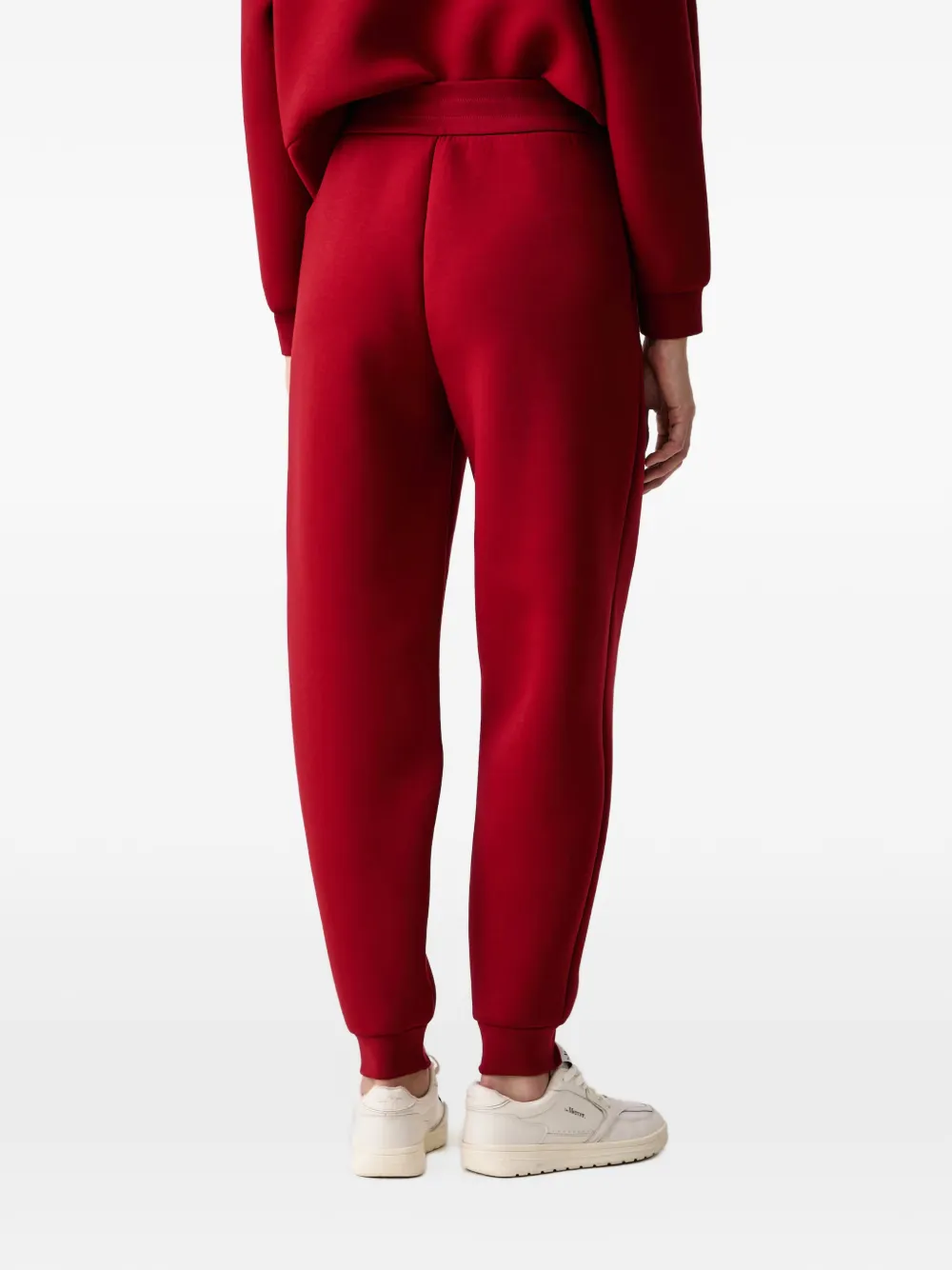 Armani Exchange crystal-embellished logo-print track pants Rood
