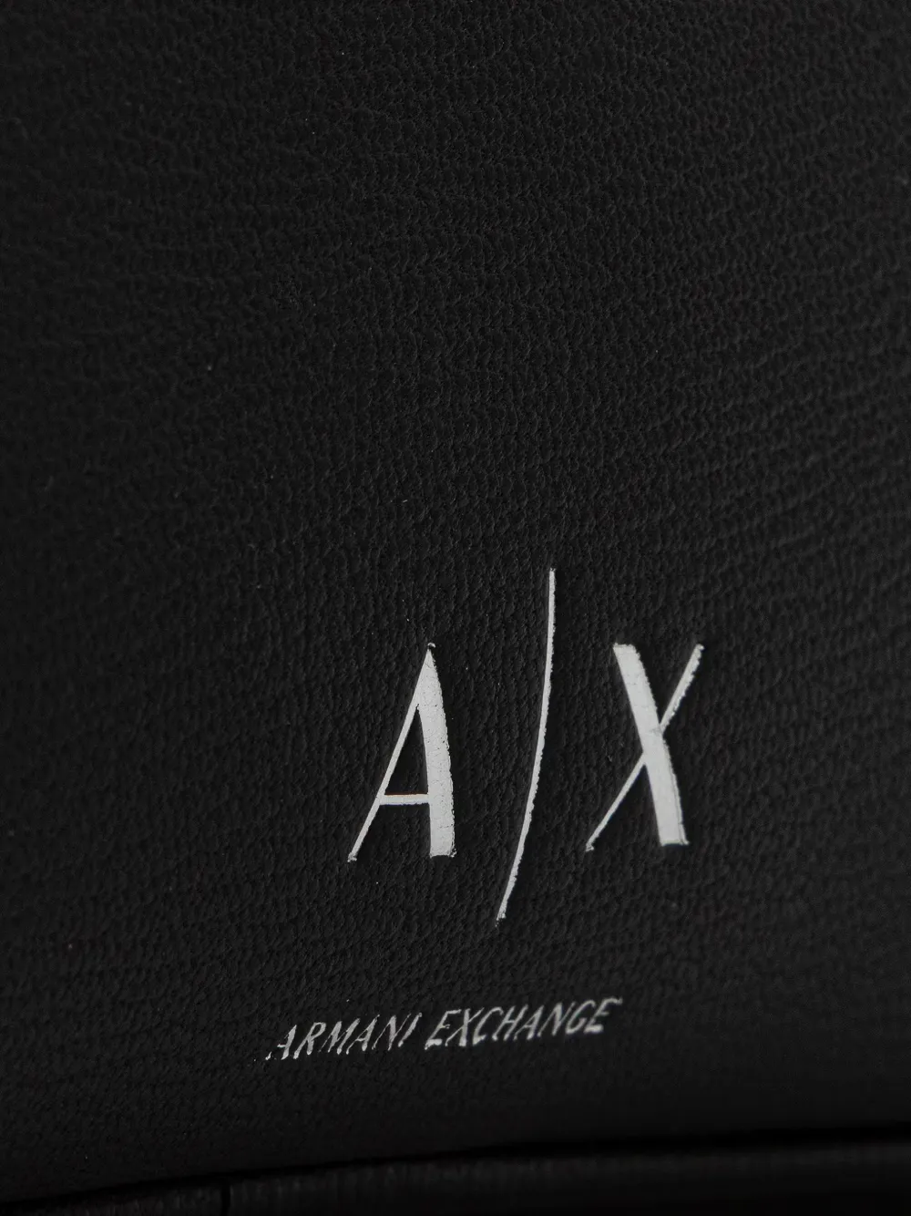 Armani Exchange logo-print pebbled-effect tote bag Zwart