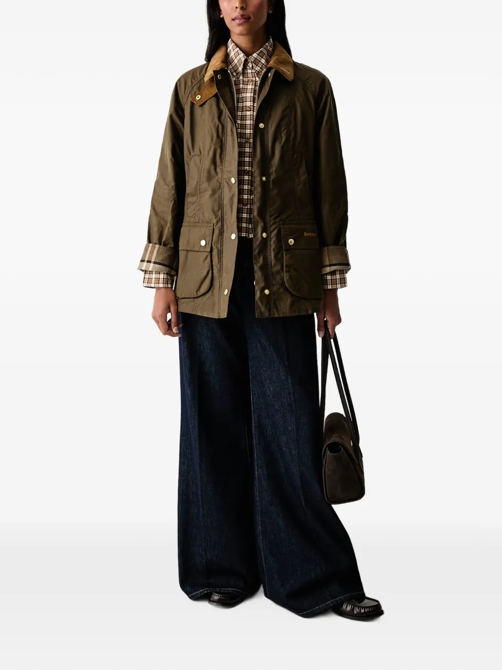 Barbour Ravenshill boxy shirt Bruin
