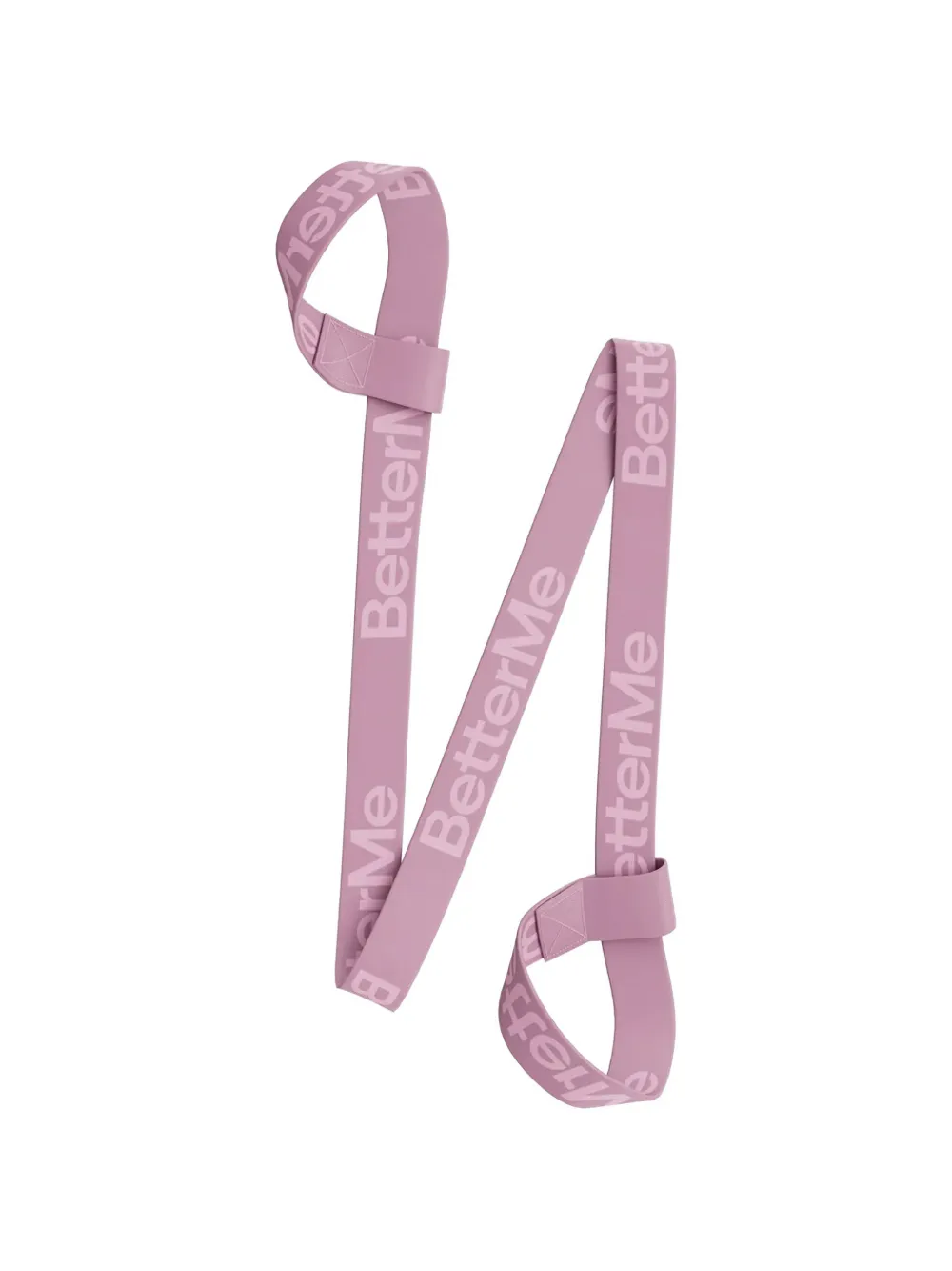 BetterMe Set met yogamat en band met logo-print Roze