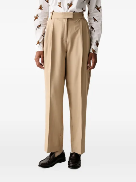 Barbour Fawne straight-leg trousers