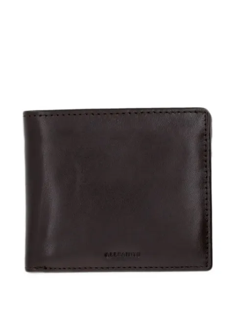 AllSaints Delph logo-debossed leather wallet