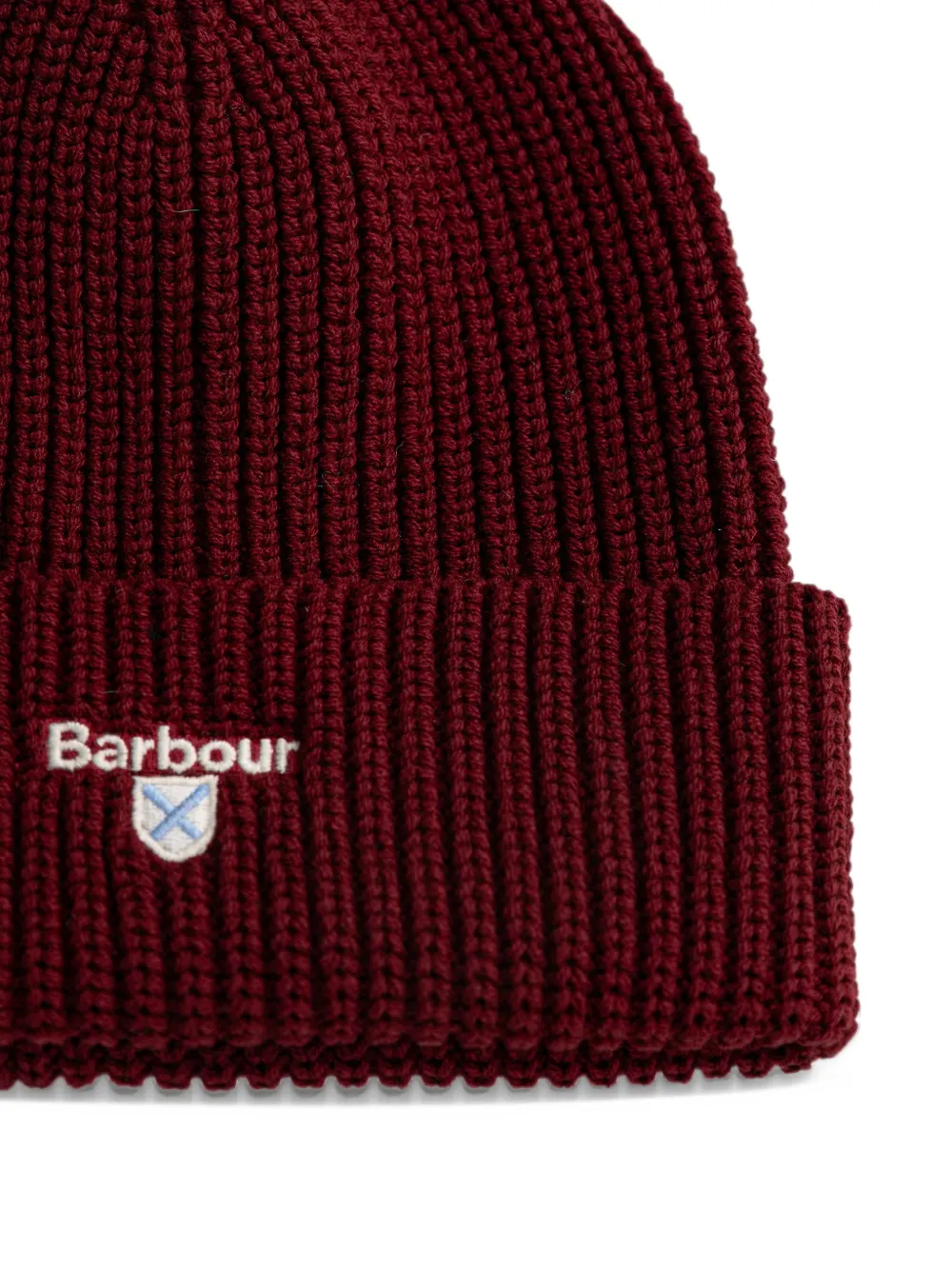 Barbour Cascade beanie and scarf gift set Rood