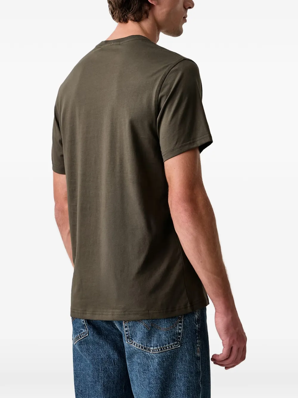 Barbour Tartan tailored crest T-Shirt Groen