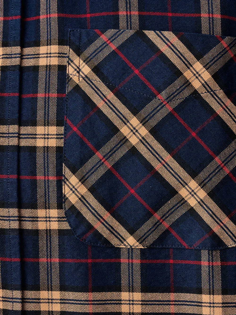 Barbour forth authentic-fit long-sleeved shirt Blauw