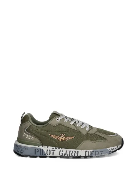 Aeronautica Militare tenis con logo bordado y paneles