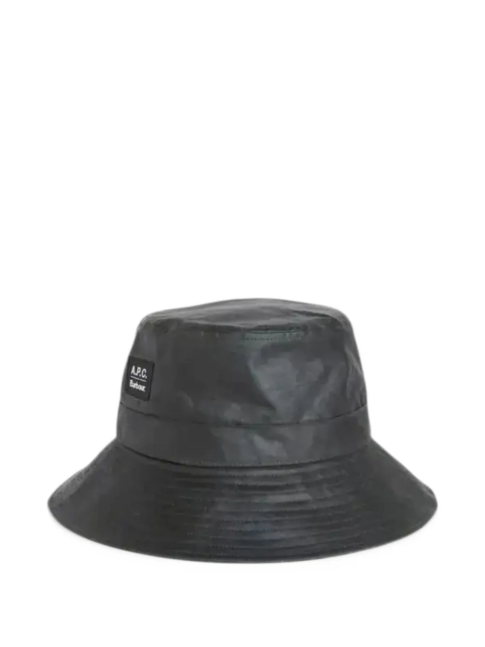 Barbour x A.P.C. waxed bucket hat Zwart
