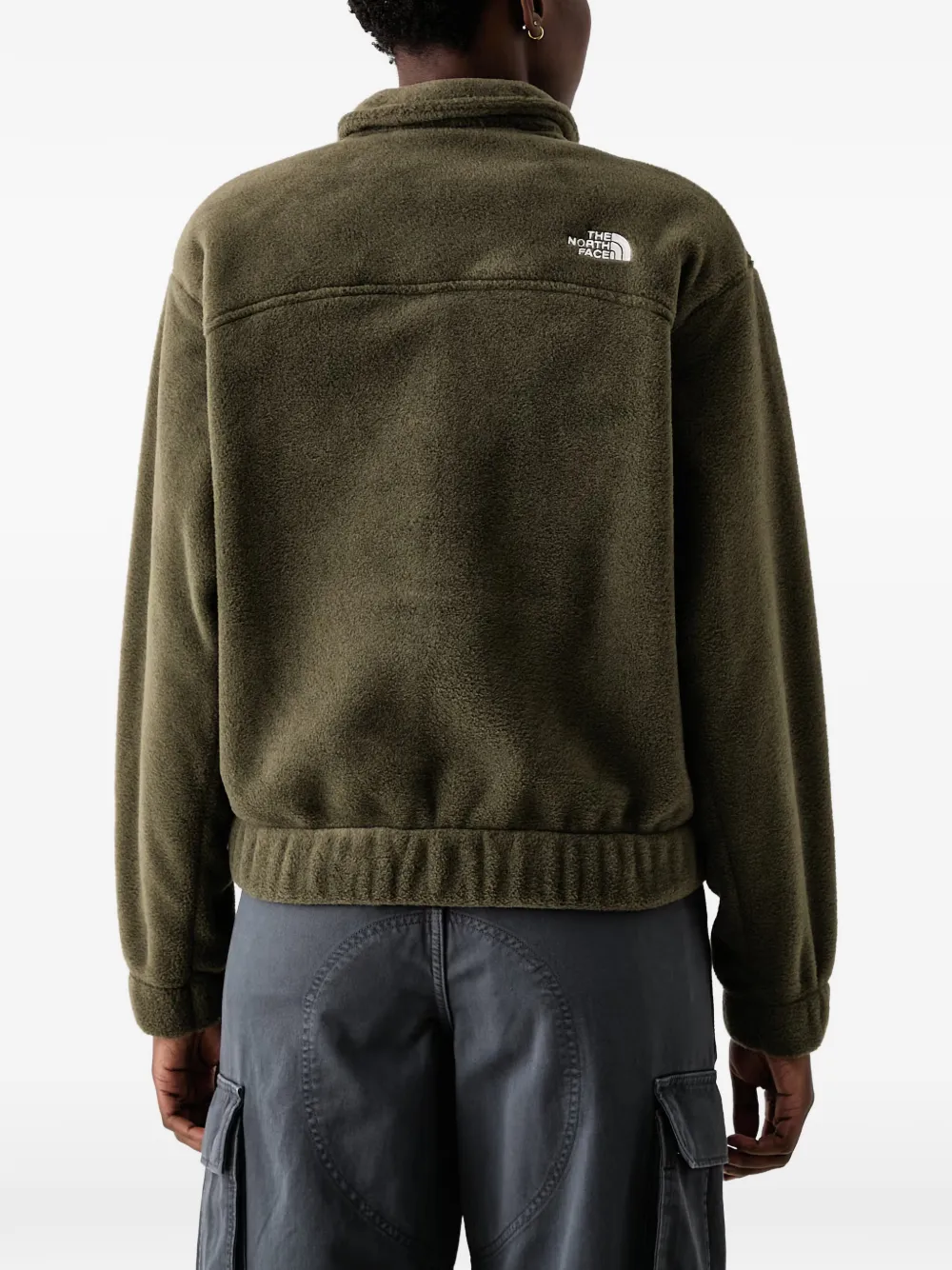 The North Face collared fleece jacket Groen