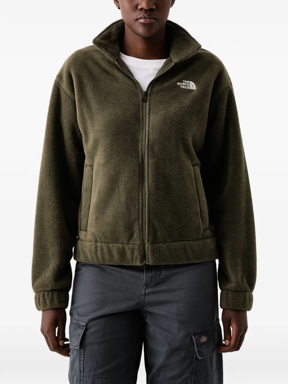The North Face collared fleece jacket - Verde