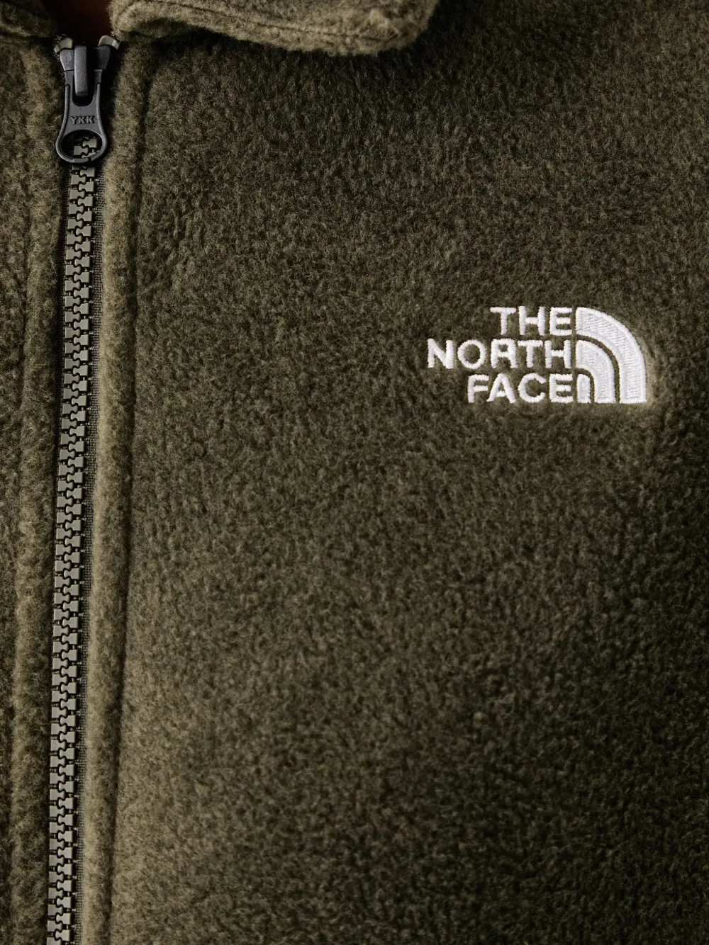 The North Face collared fleece jacket Groen