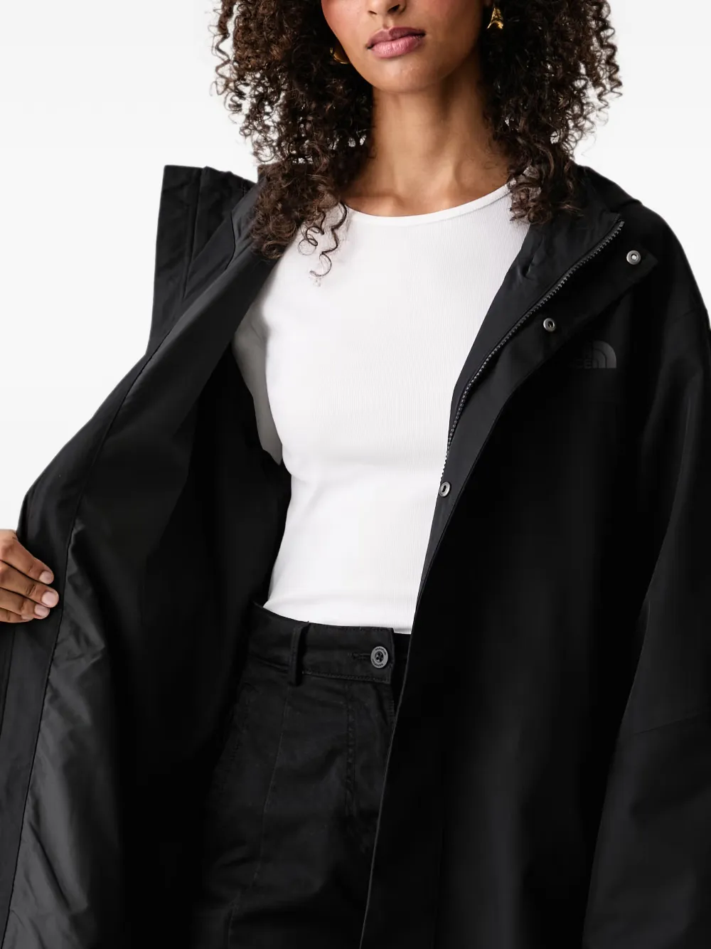 The North Face New Nukabira shell parka Zwart