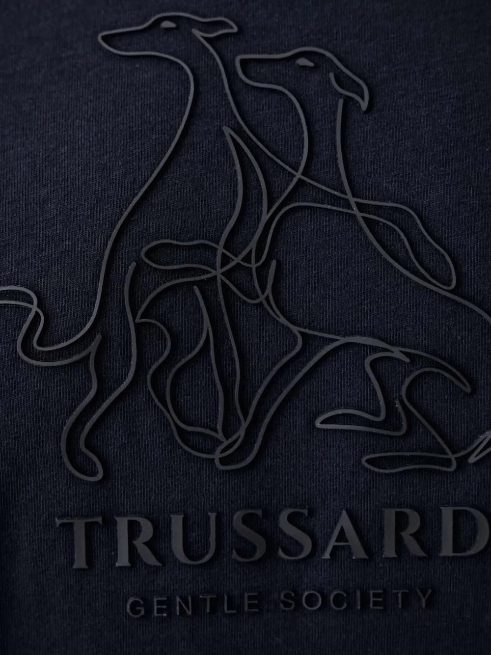 Trussardi Gentle Society logo-appliqué T-shirt Blauw