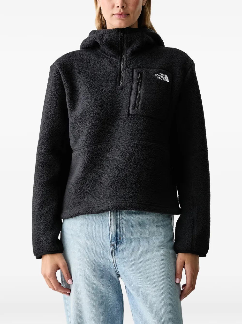 The North Face Yumiori 1/4-zip Novelty hooded fleece jacket - Nero