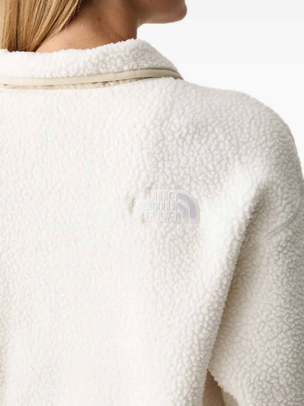 The North Face Cragmont 1 2 snap fleece jacket Wit