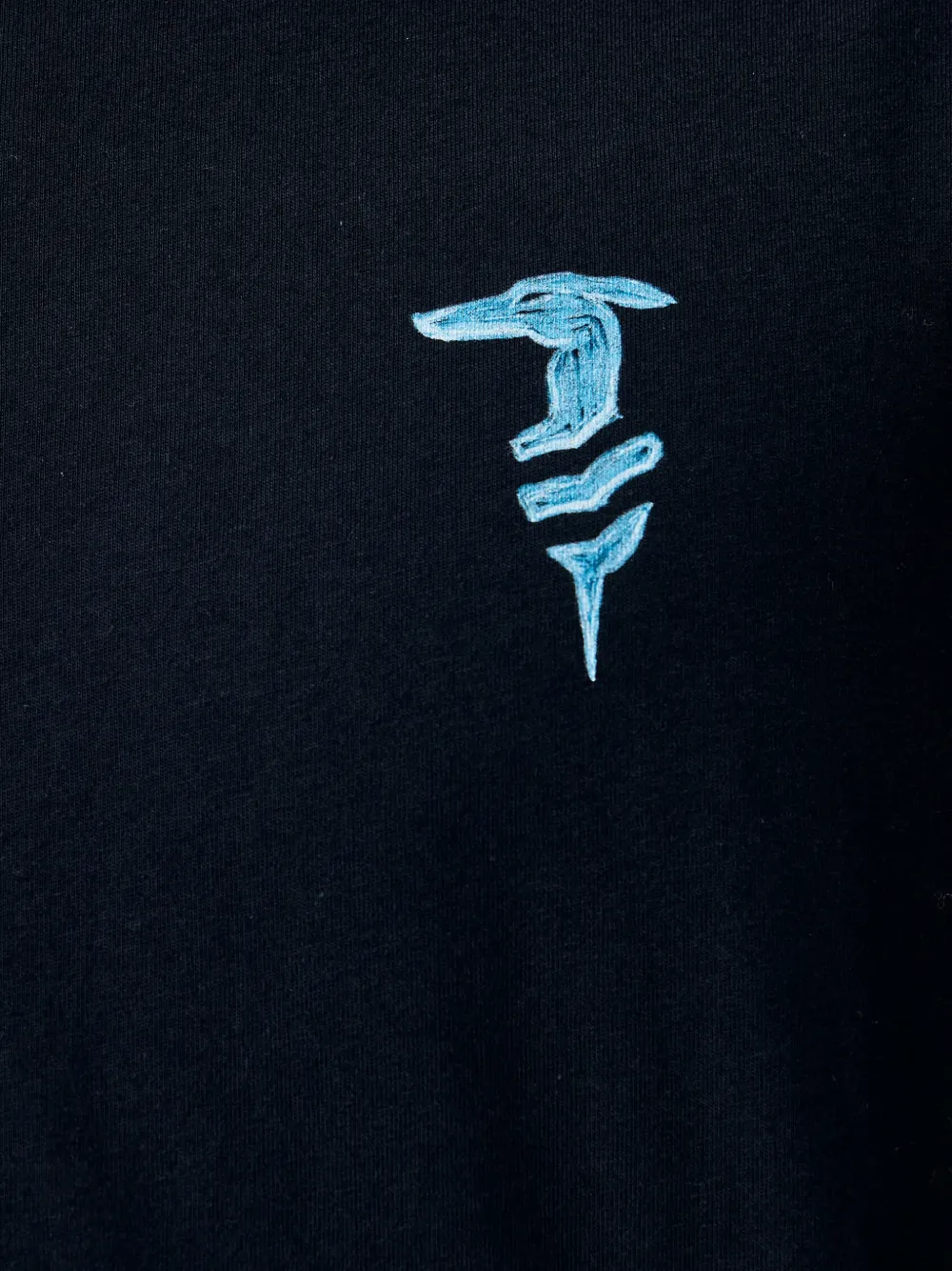 Trussardi embroidered-logo T-shirt Zwart