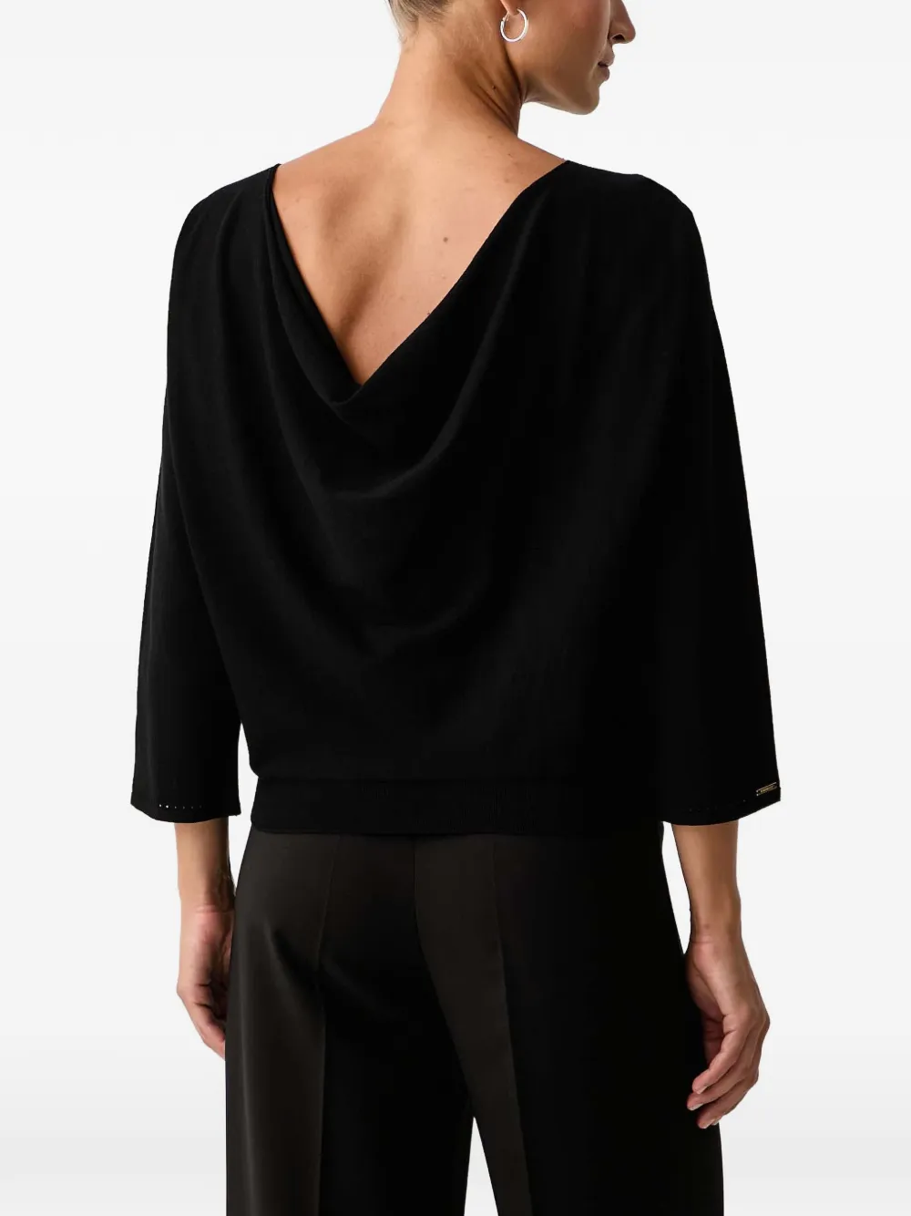 TWINSET dual-use maxi jumper Zwart