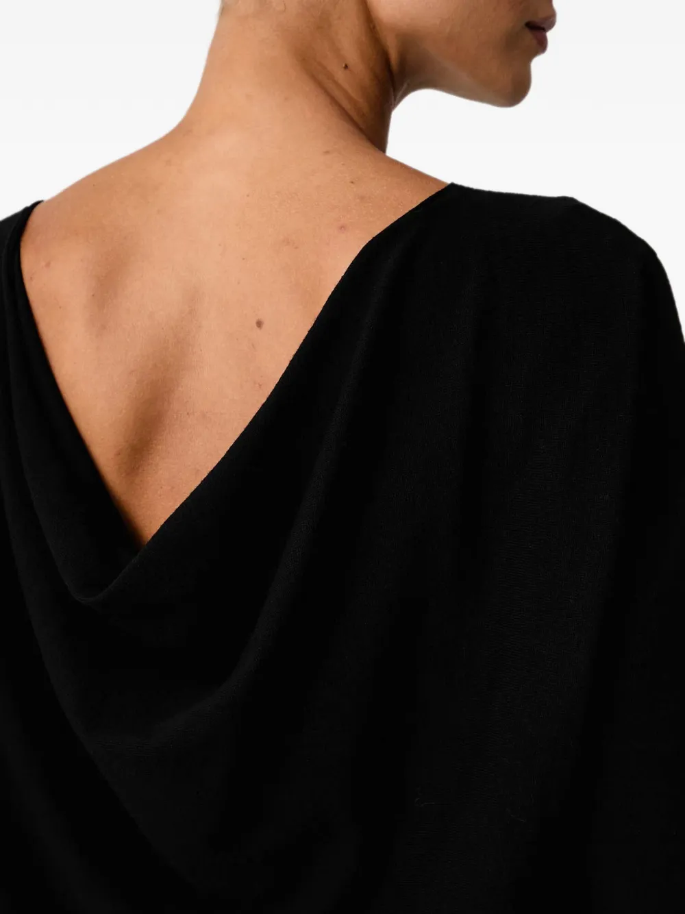 TWINSET dual-use maxi jumper Zwart